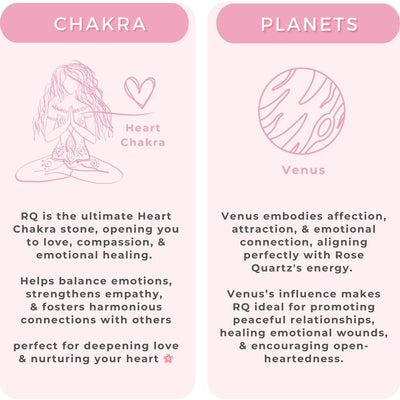 Rose Quartz Benefits Chakra and planets