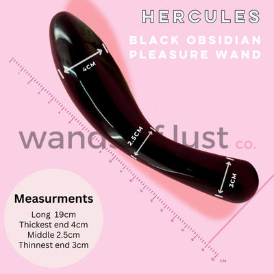 Hercules Black Obsidian Wand - Wands of Lust Co