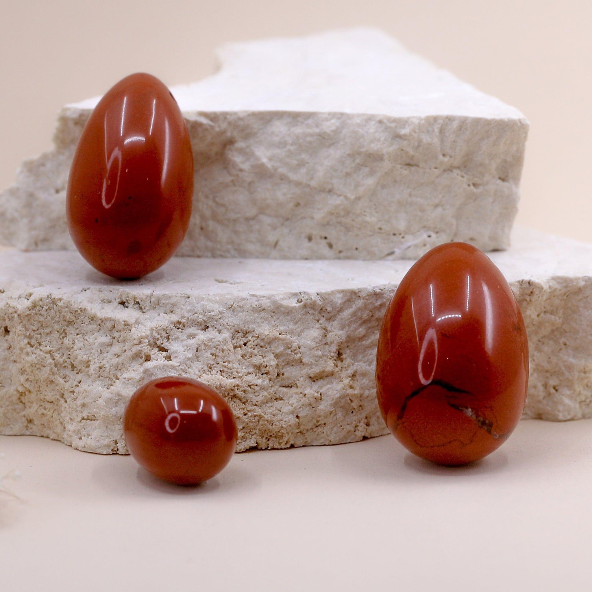 Red Jasper Yoni Eggs - Wands of Lust Co