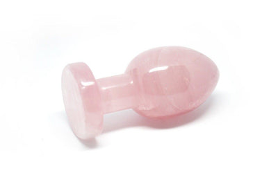 Rose Quartz Crystal Butt Plug - Wands of Lust Co