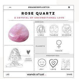 Sensual Rose Quartz Gift box - Wands of Lust Co