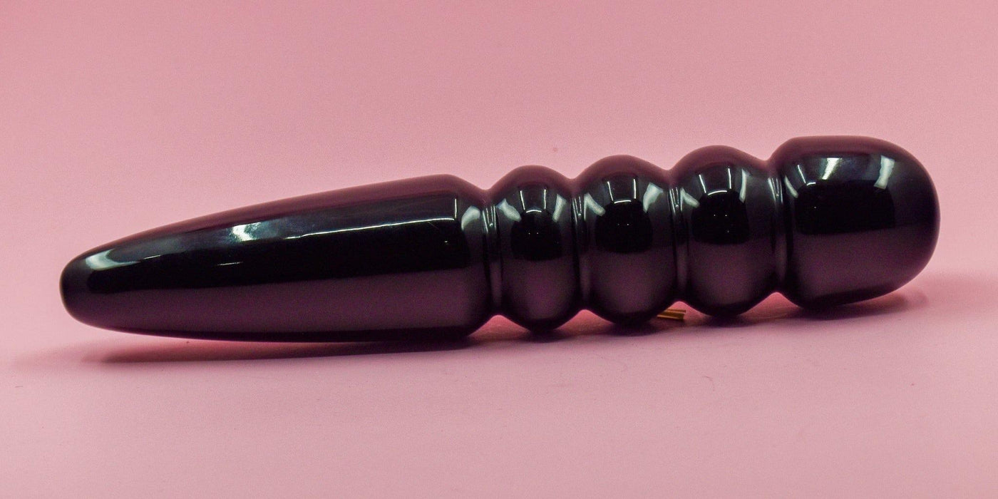 Zeus Black Obsidian Crystal Wand - Wands of Lust Co
